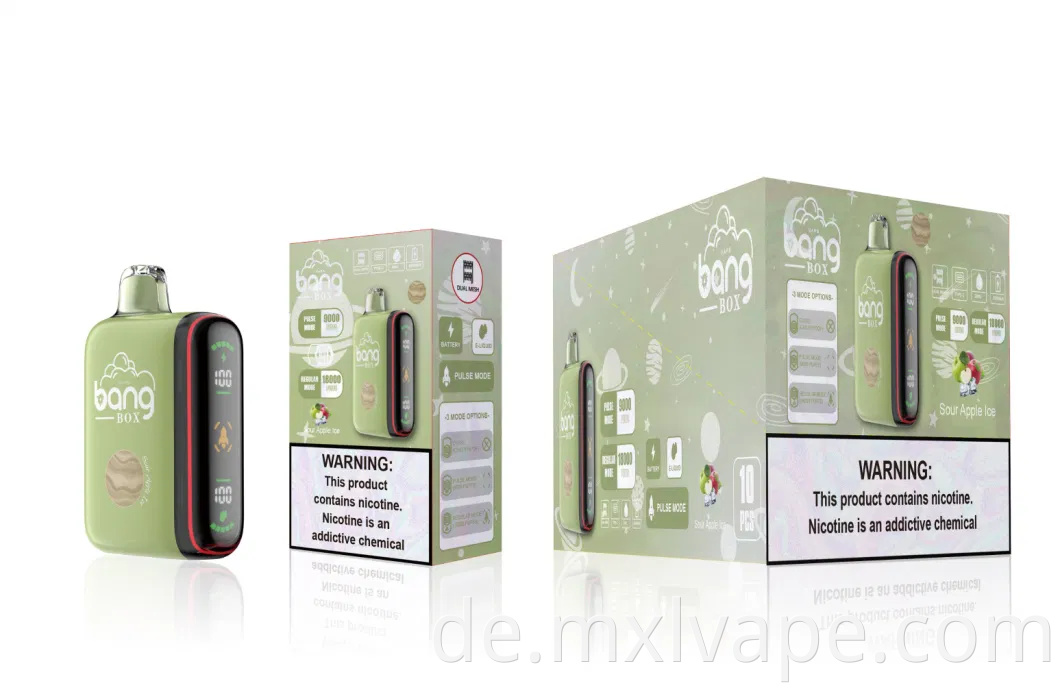 Großhandelspreis verfügbarer Vape Pod Bang Box 9000-18000 Puffs Poco